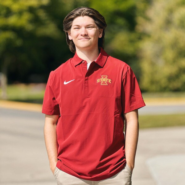 Nike® I-State Cardinal FA25 Woven Polo